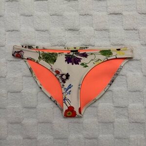 Triangl Neoprene Swim Bikini Bottom Floral Tropical Beach Vacation Size Large